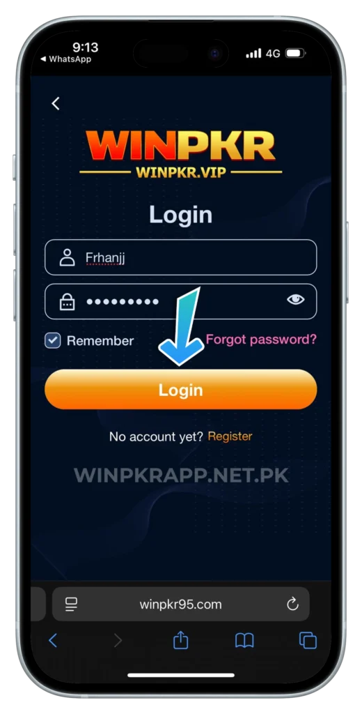 winpkr-login-page
